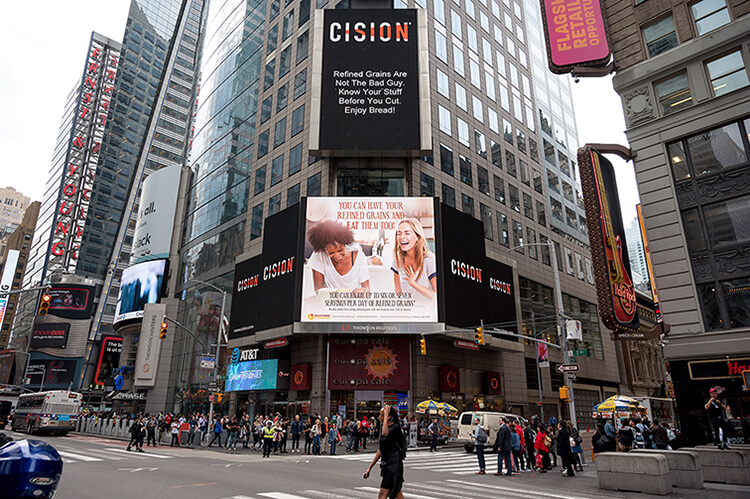 Adverts in Times Square