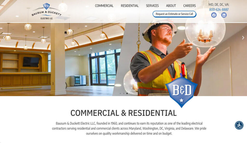 B&D homepage